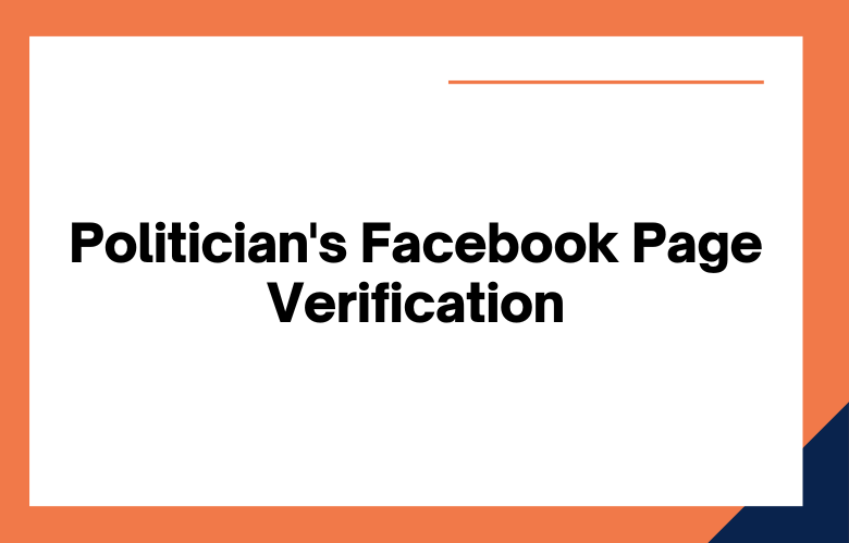 Politician's Facebook Page