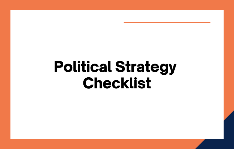 Political Strategy Checklist