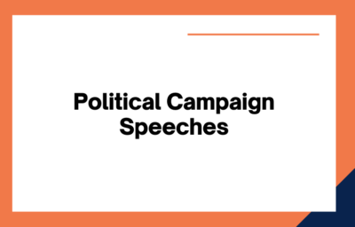 The Importance of Political Campaign Speeches