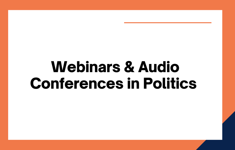 Webinars & Audio Conferences for Political Campaigns