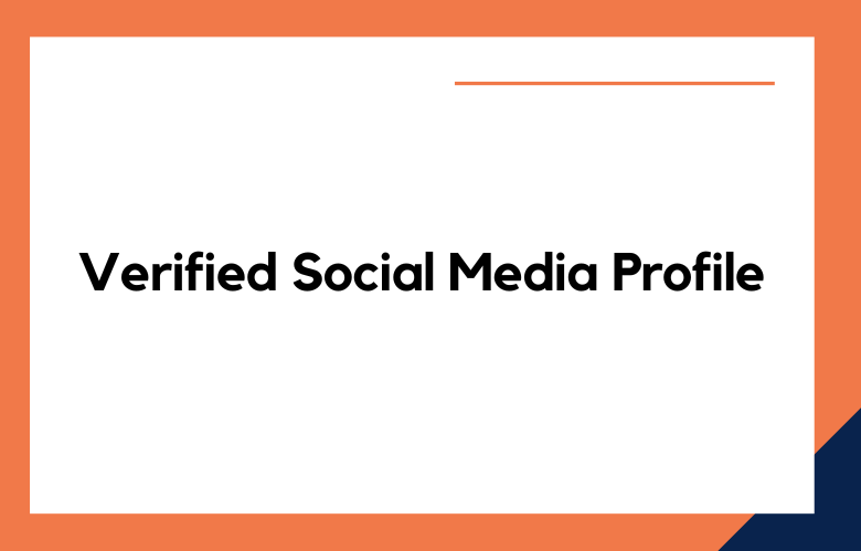 Verified Social Media Profile