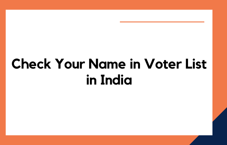 Check Your Name in Voter List in India